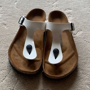 Birkenstock size 38 white sandals